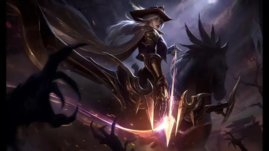 【合集】新皮肤《西部魔影 - 艾希,德莱厄斯,赫卡里姆》特效预览