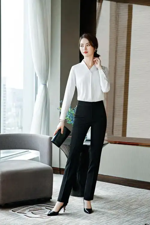 职业装西装裤直筒裤正装ol黑西裤上班长裤四季女士休闲裤子工作服
