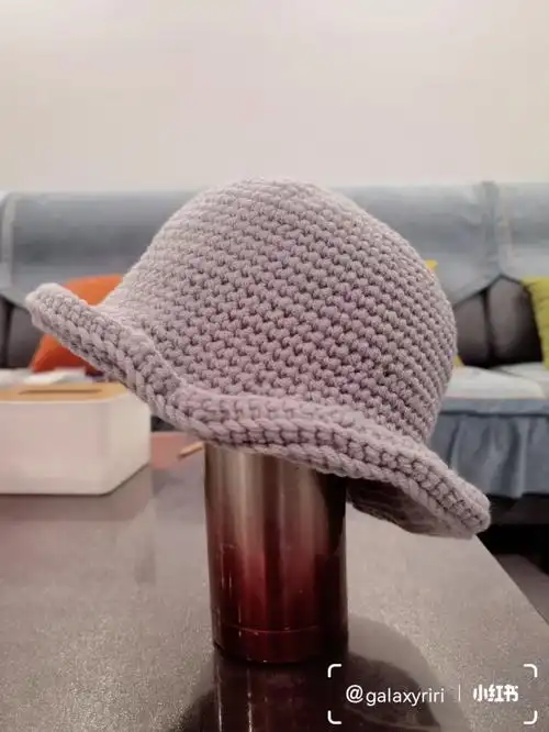 钩针编织卷边渔夫帽附图解