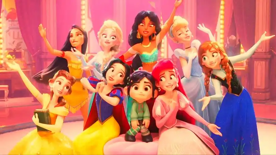 迪士尼公主大集合,糖果公主成了主角《无敌破坏王2大闹互联网》