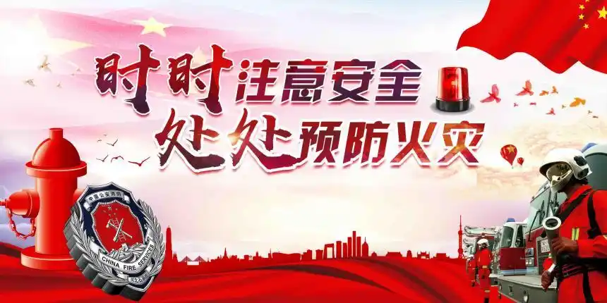 防灾消防安全知识宣传展板