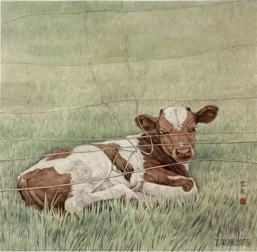 书画联盟丨工笔走兽之牛的工笔画法