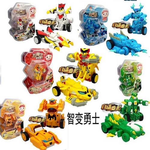 猪猪侠五灵卫智变勇士神木猿火焰鹤铁拳虎冰封鹿石甲熊变形机器人
