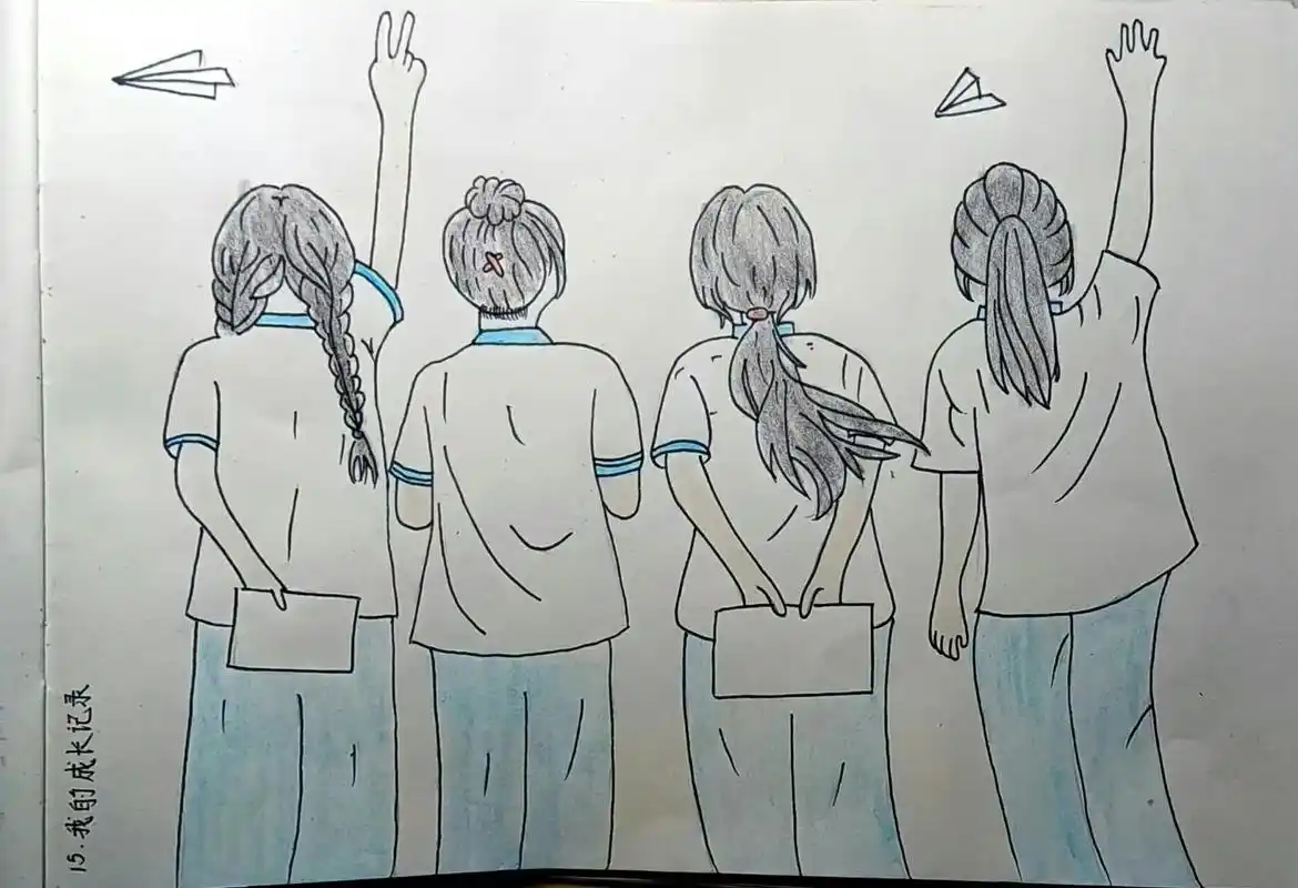 叮咚,小学六年的美术作业齐了哦~#美术 #毕业季 - 抖音