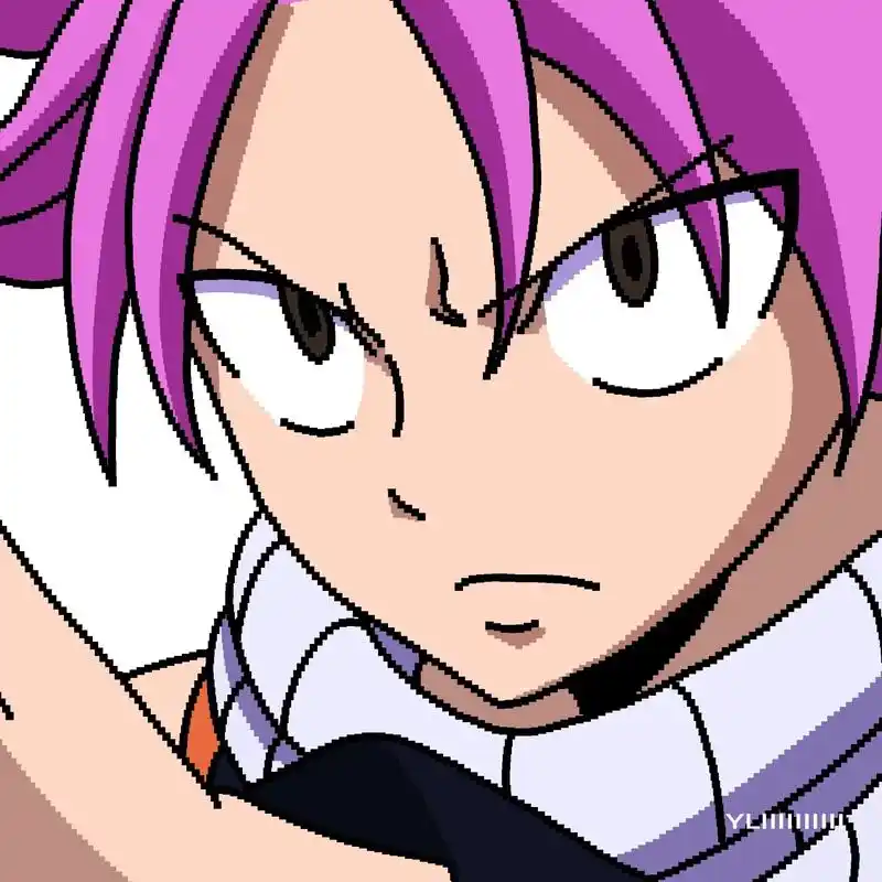 "火龙咆哮"#妖精的尾巴  #纳兹 #杰拉尔 #像素头像 - 抖音