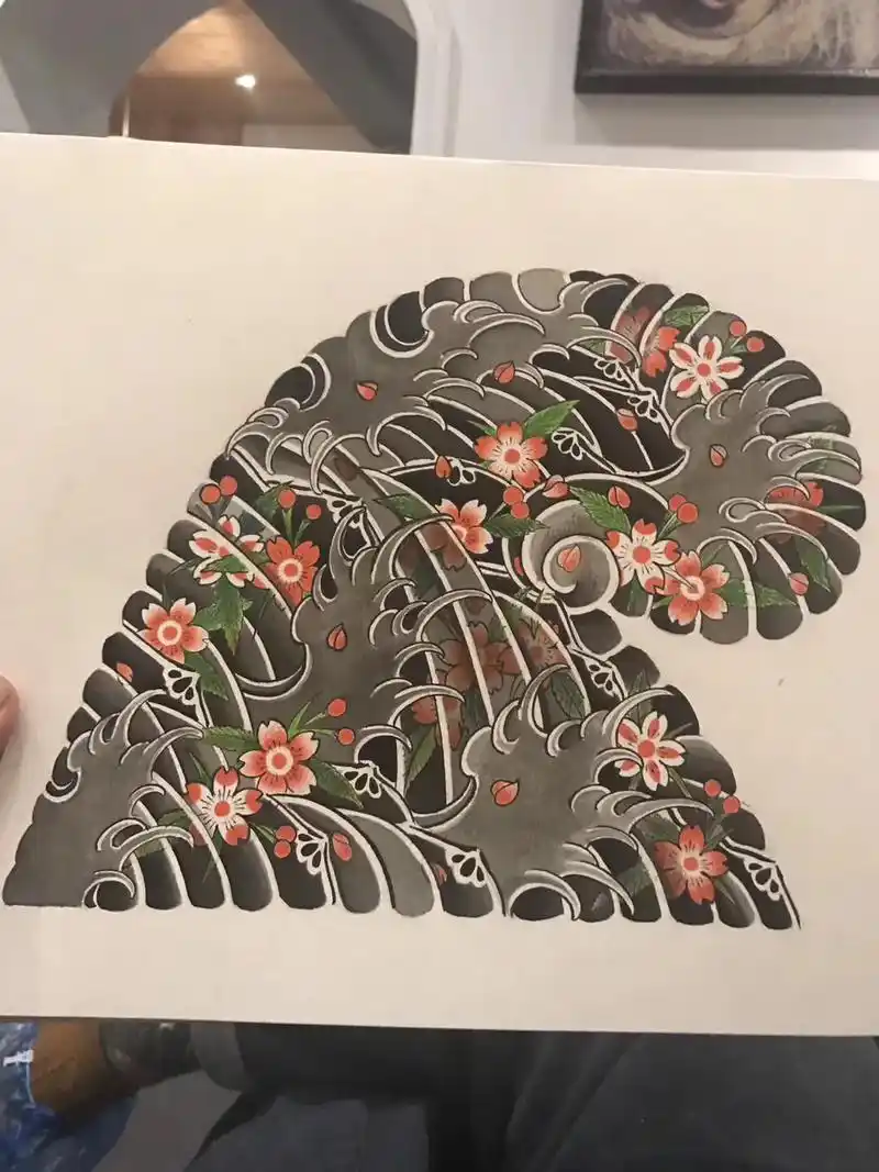 半甲@抖音小助手 #纹身 #日式纹身 #老传统 #日式老传统 - 抖音