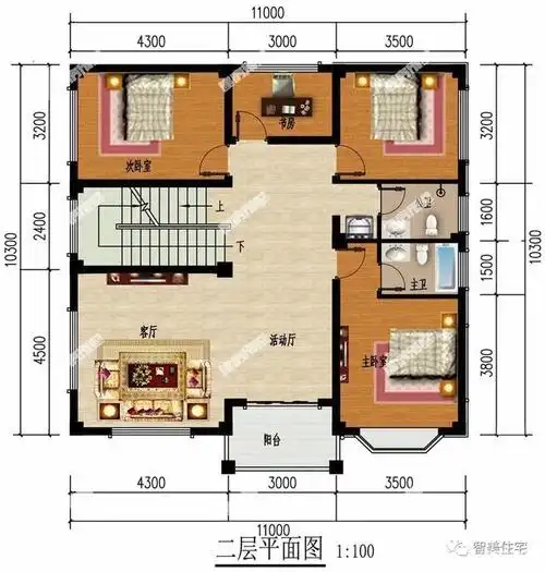 别墅设计-乡村房子设计图-农村自建房设计图-轩鼎房屋图纸网