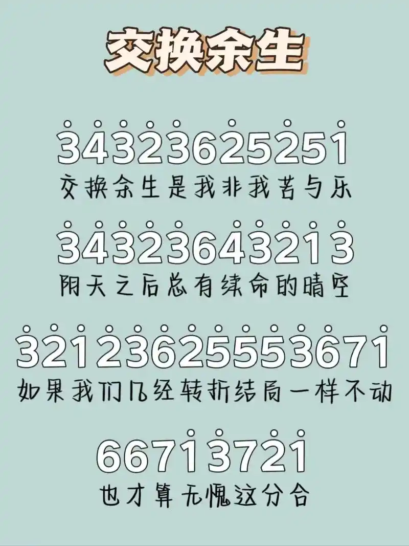 交换余生#交换余生 #简谱 #林俊杰 #音乐分享 - 抖音