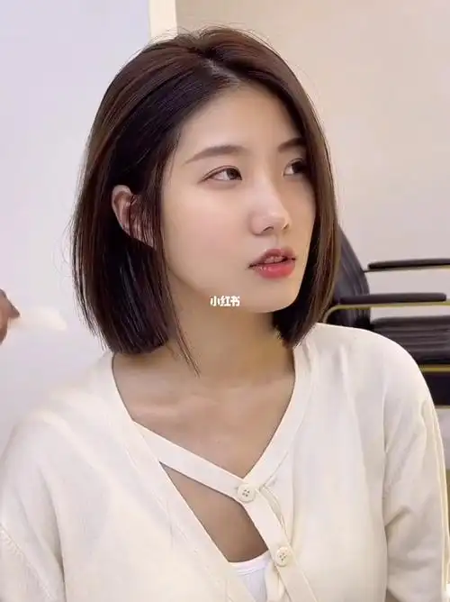 洗完自己吹吹干就好看的中短发发型