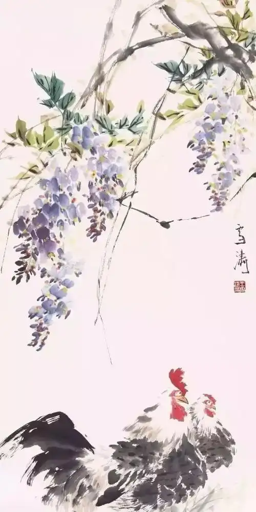 王雪涛 紫藤大吉图国画国画爱好者聚集地!