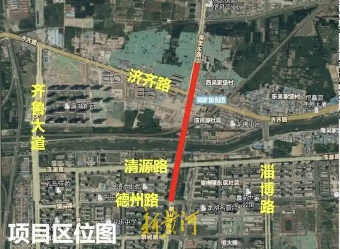 腊山河西路新动作塑济南西门户新形象景观提升道路北延