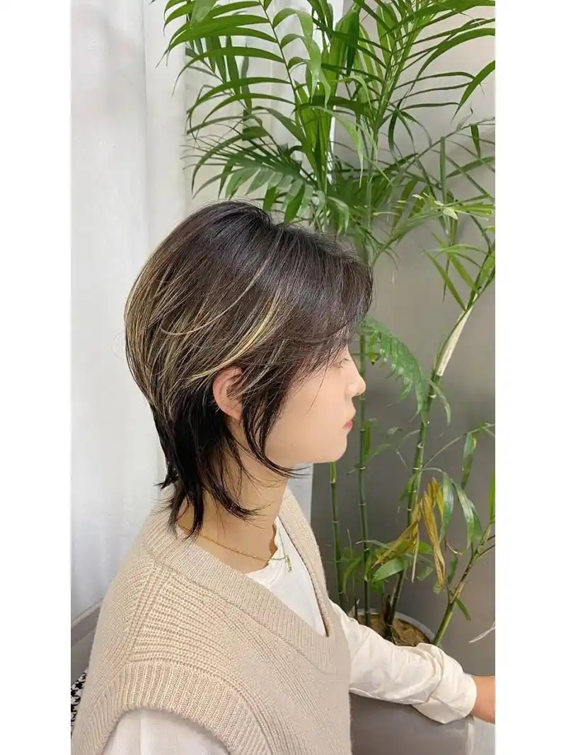 日系狼尾鲻鱼头 女生小狼尾短发好看不翻车