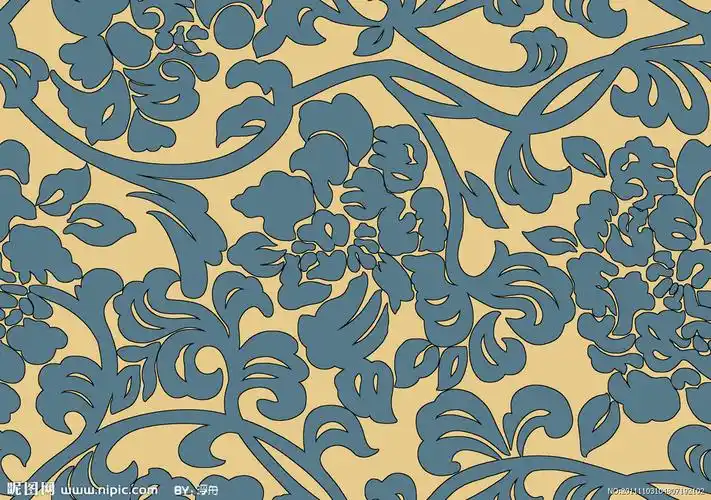 韩国沙发卷草花纹图片