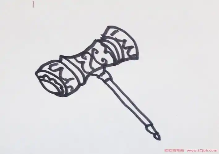 昊天锤简笔画昊天锤怎么画图片