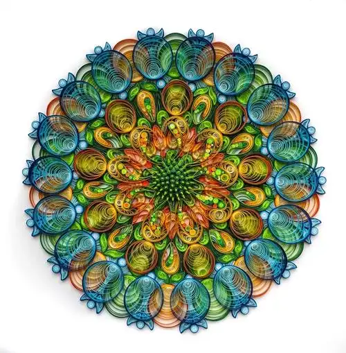 衍纸曼陀罗 纸艺师ronald regamey作品