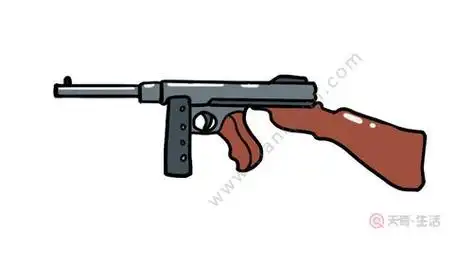 机关枪简笔画马克新重机枪简笔画加特林机枪简笔画法图解二两用机枪简