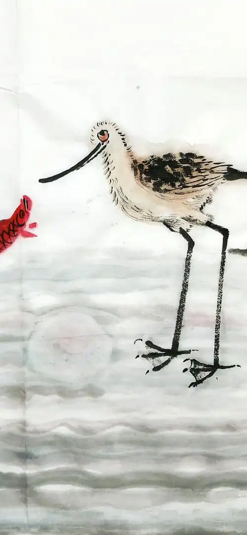 福田南国国画★6学期★第1节《深圳特有的鸟——上嘴鹬画法》2020.12.