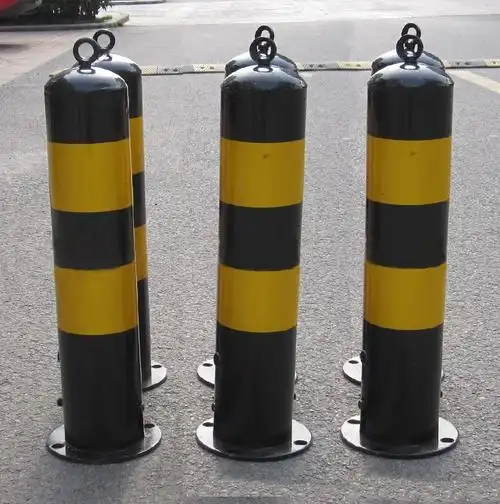 黄黑警示防撞护栏隔离防护柱