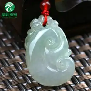 玉佩女翡翠吊坠吉祥如意图片