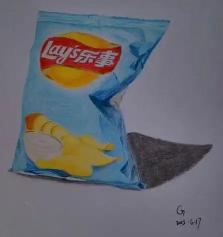 薯片的简笔画 乐事薯片的简笔画