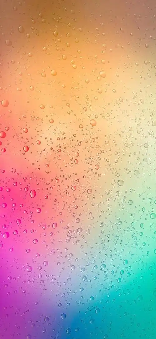 壁纸水滴绿色壁纸水滴屏融为一体