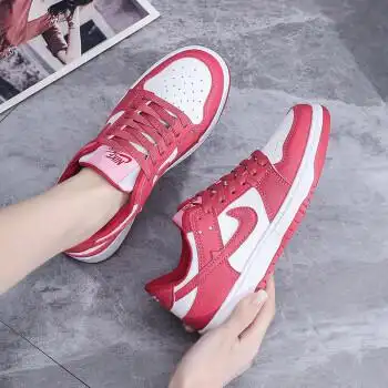 耐·克官网aj低帮樱花粉色运动板鞋dunk白红sb倒钩莆田 aj681玫红色