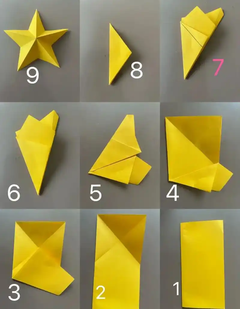 90剪纸——五角星8215教程图.