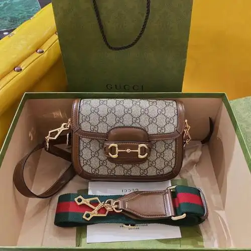 gucci马衔扣1955系列迷你手袋