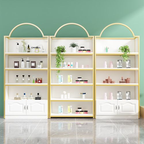 产品展示柜美容院护肤化妆品美甲陈列架货架置物架摆台架子展示架