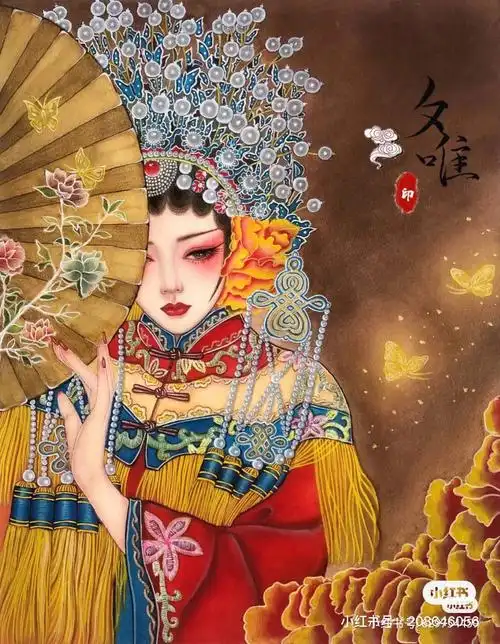 戏子入画  #手绘 #花旦 #手绘人物  #彩铅人物这个是之前画的了,当时