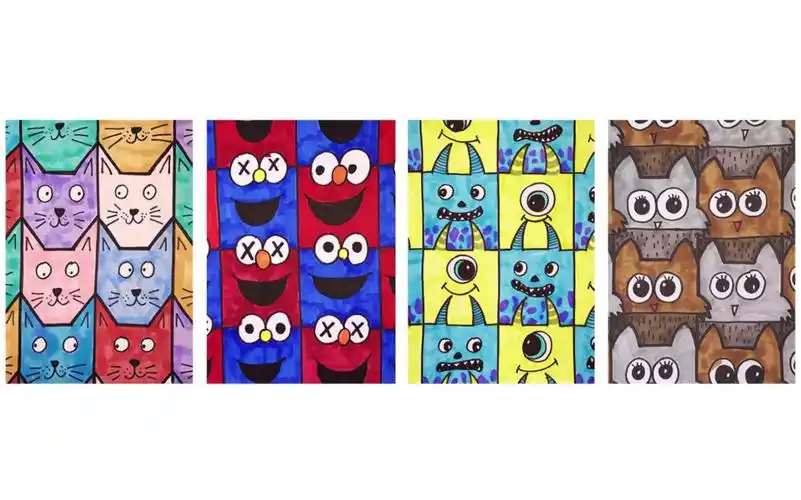 方形变变变埃舍尔的镶嵌画送给宅家小朋友的优质美术课