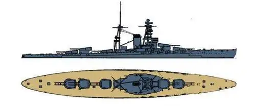 二等主力舰,而真正的重型战列舰就是日本海军寄予厚望的加贺级战列舰