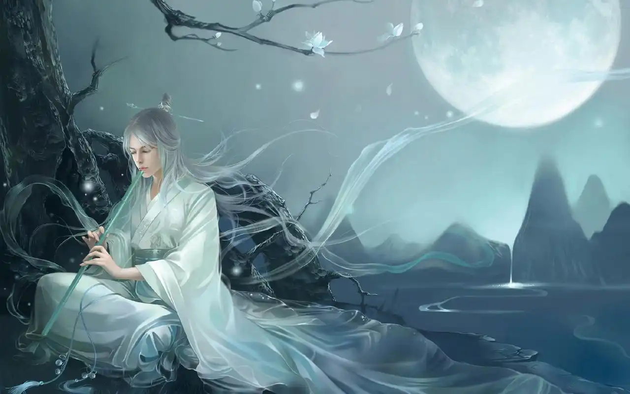 唯美动漫古风美男桌面壁纸高清大图预览1920x1200_卡通动漫下载_美桌