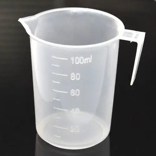 100ml烧杯 进口pp塑料100毫升 量杯 带刻度 精准 精油分装工具z