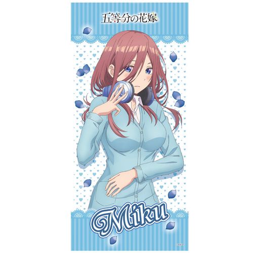 【正版】bilibili周边 五等分花嫁三玖 动漫毛巾柔软吸水面巾