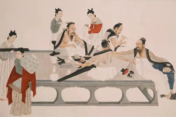 行中国国家博物馆北齐校书图