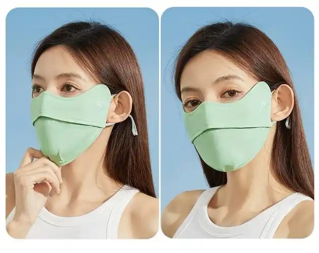 361防晒口罩女冰丝全脸面罩夏遮阳高颜值骑行防紫外线护眼角透气_爱购