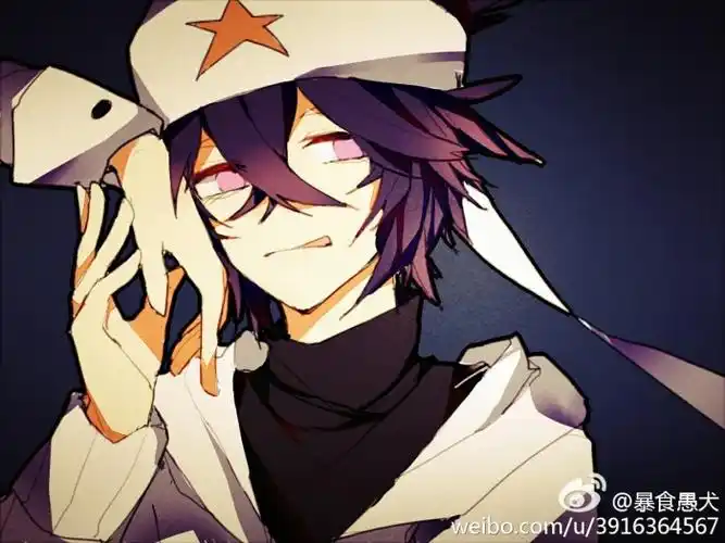 雷狮帅气妖孽爱怜紫眸色气紫发狂妄