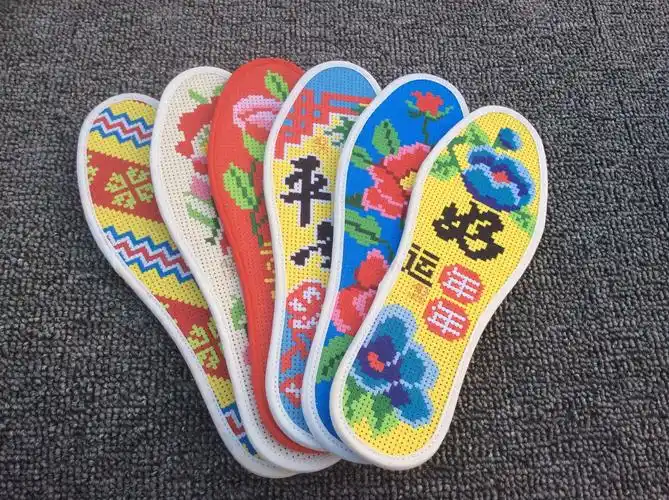 2019新款十字绣加厚鞋鞋垫底自己绣手工男士十子秀2018新款