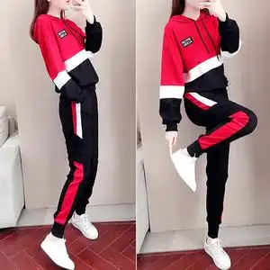 飞乐filat休闲时尚套装女秋气质潮流洋派减龄宽松运动服卫衣两件