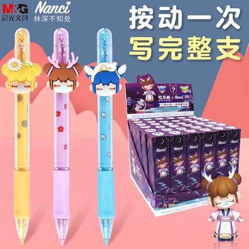 晨光囡茜林深不知处自动铅笔0.5盲盒笔q0309小学生写不断自动铅笔
