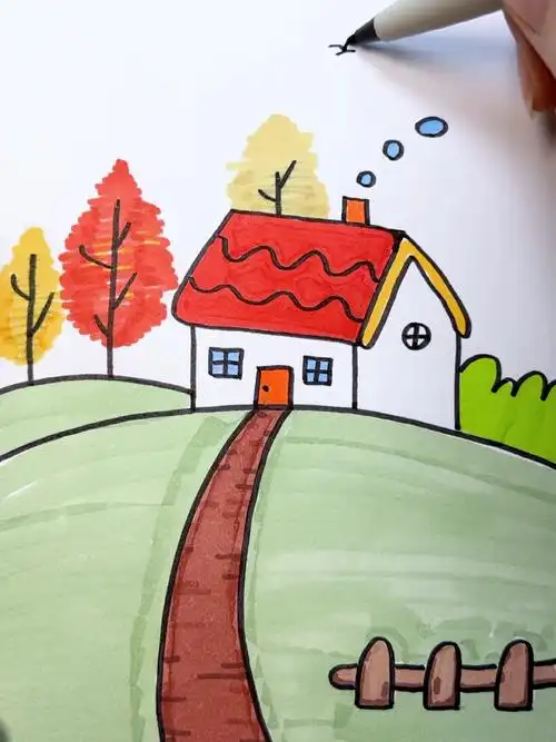 93#简笔画  #儿童画  #育儿  #亲子  #画秋天  #简笔画教程  #幼儿