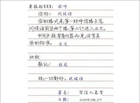 书信结尾格式书信结尾格式图片