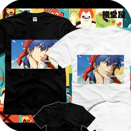 中华一番中华小当家刘昴星特级厨师全纯棉短袖t恤衫半袖上衣服