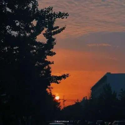 黄色系背景图/"是晚霞 是微风 _风景静物头像_我要个性网