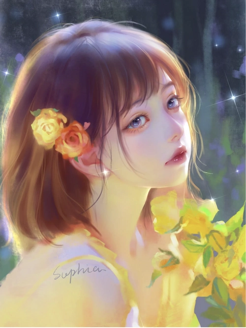 超有灵气的手绘女生头像太惊艳了