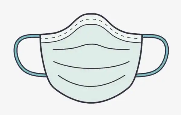 口罩简笔画画法步骤图片