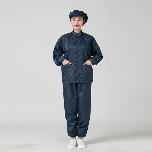 防尘服立领分体 无尘静电喷漆车间工作男女服食品白蓝套装上衣裤