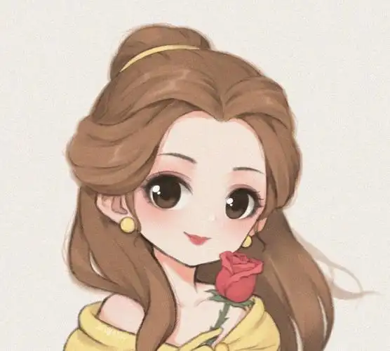 超可爱的迪士尼公主头像