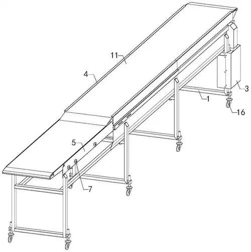 特别是涉及一种矿用可伸缩带式输送机,其可对输送机进行长度调整,避免